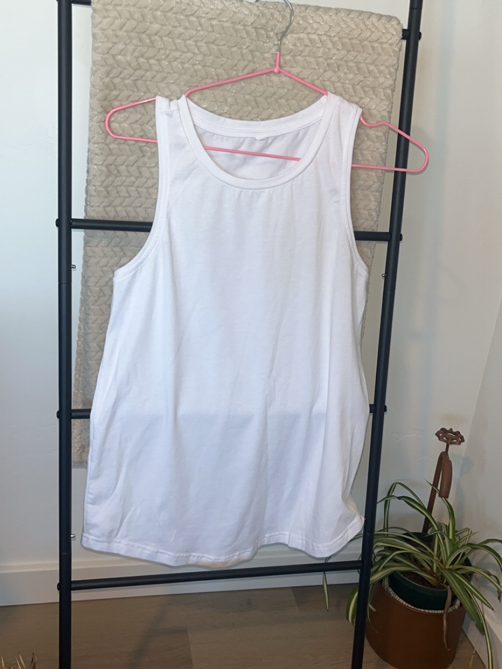 White Women's Sleeveless Tank Top - Classic Everyday Staple